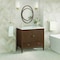 James Martin Vanities 36'' Vanity, Mid Century Walnut w/ 3 CM Lime Delight Quartz Top 485-V36-WLT-3LDL - alternate 5